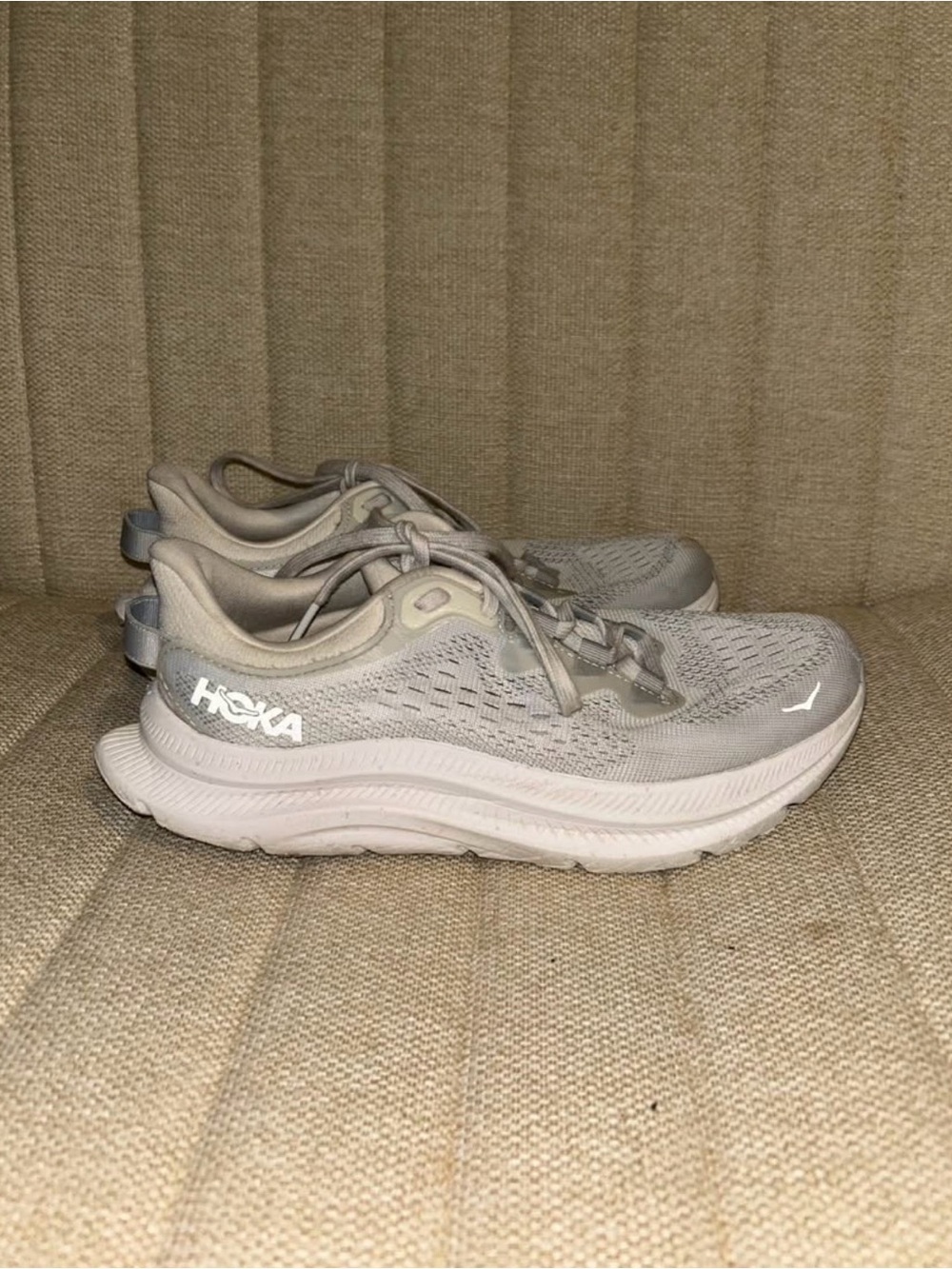 Hoka One One Women's Running Shoes - Light Gray/Beige